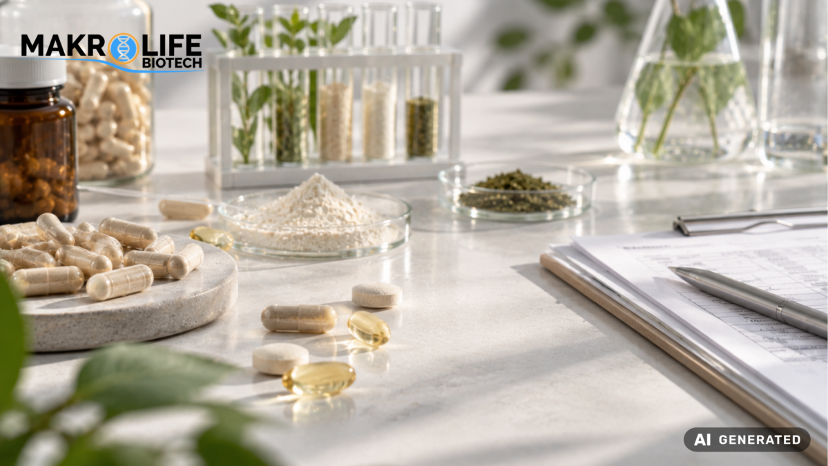 Learn how to build a risk-based testing plan for food supplements by connecting ingredients, contaminants, microbiology, stability and EU regulatory requirements.